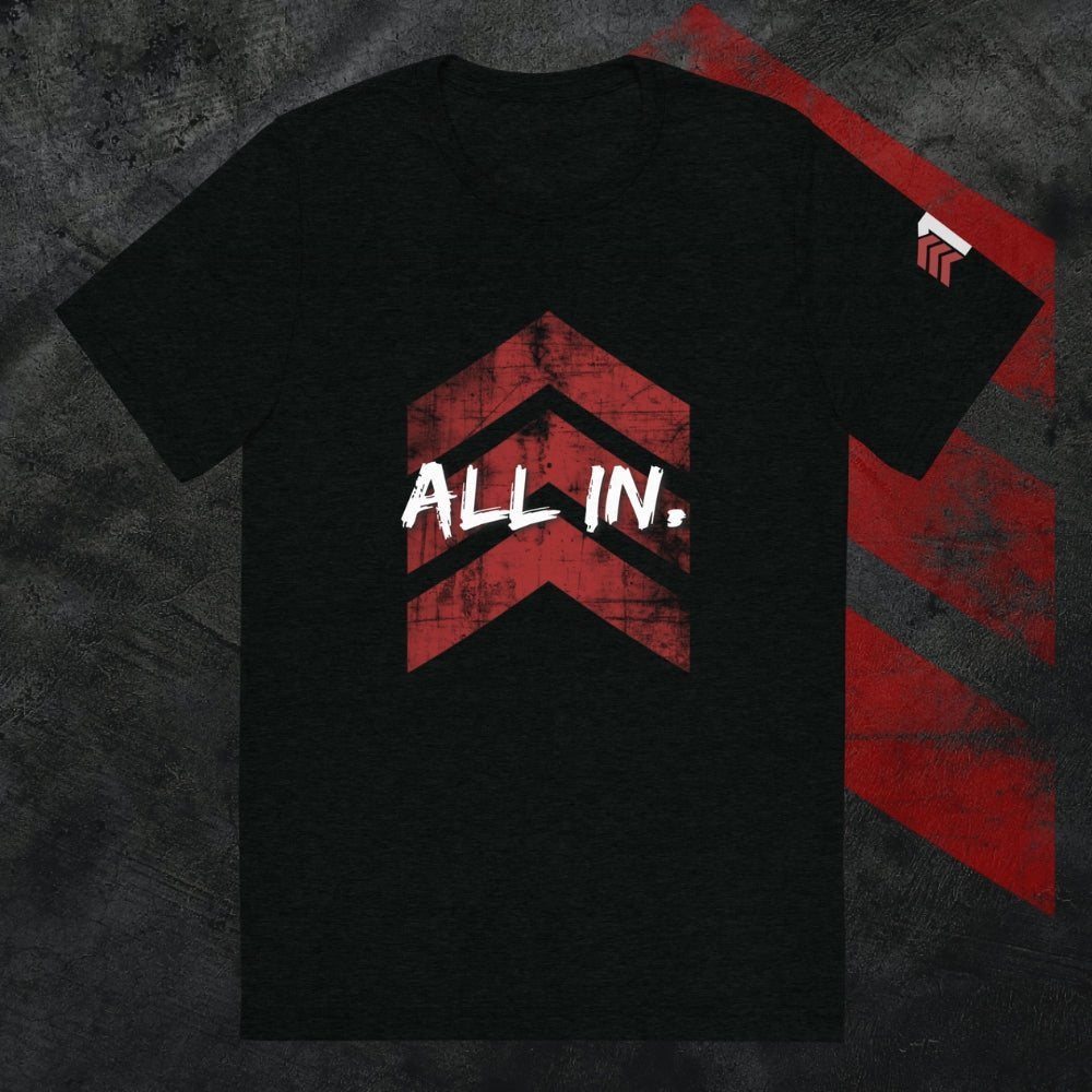 
                  
                    "All In." Short Sleeve T-Shirt with 1D Sleeve Logo 1st-detachment-nutrition
                  
                