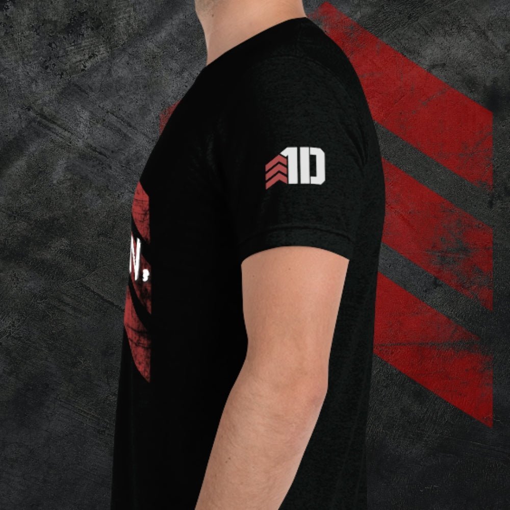 
                  
                    "All In." Short Sleeve T-Shirt with 1D Sleeve Logo - 1st Detachment
                  
                