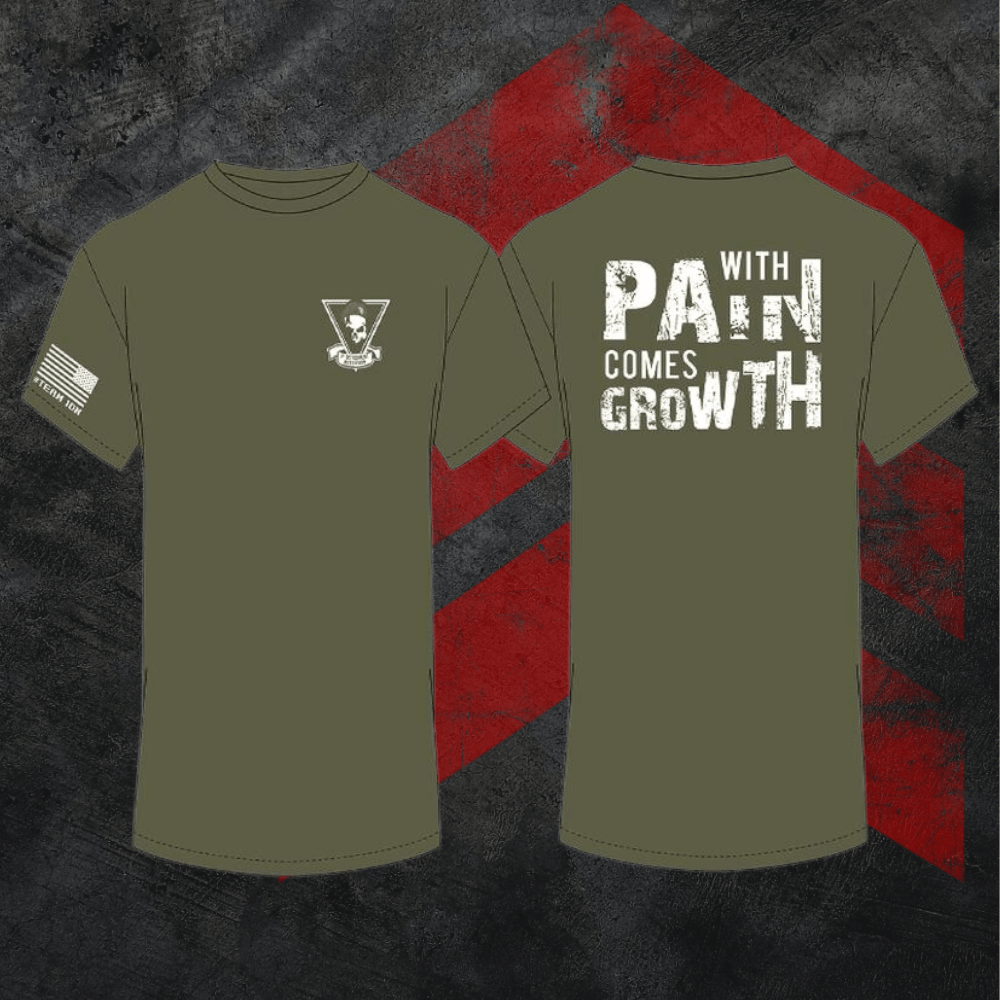 "With Pain Comes Growth" - 1st Detachment Throwback T-Shirt - 1st Detachment
